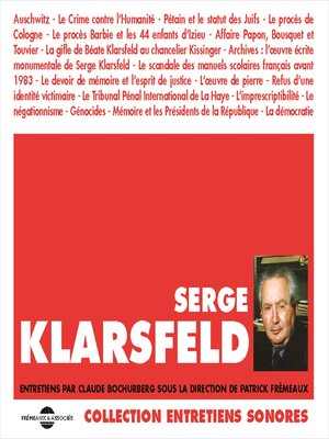 cover image of Serge Klarsfeld. Entretiens avec Claude Bochurberg